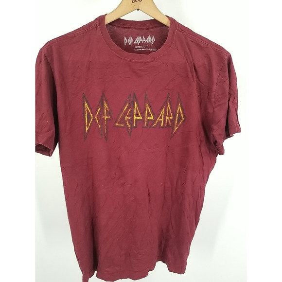 Def‎ Leppard Short Sleeve Crew Neck Graphic Print Shirt Large - Picture 2 of 6